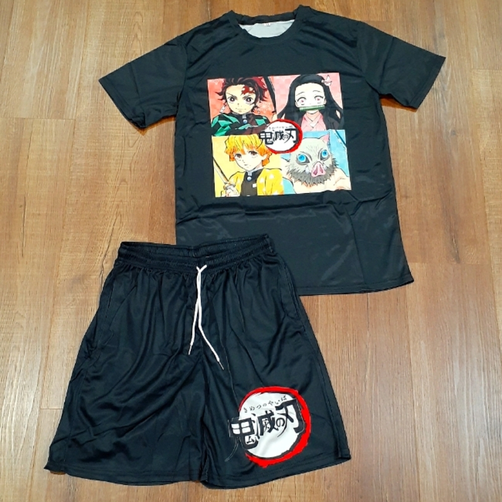Large Demon Slayer Anime Tshirt & shorts